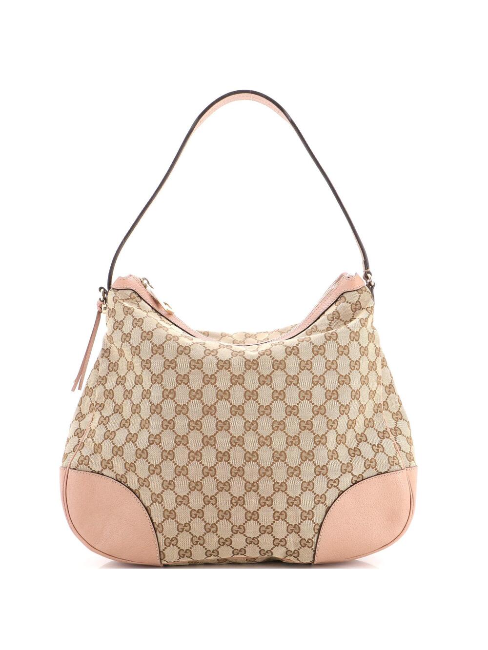 Gucci Bree Hobo Gg Canvas With Leather #323093G10B